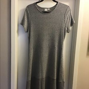 Grey and black Gap light weight dress.   Medium